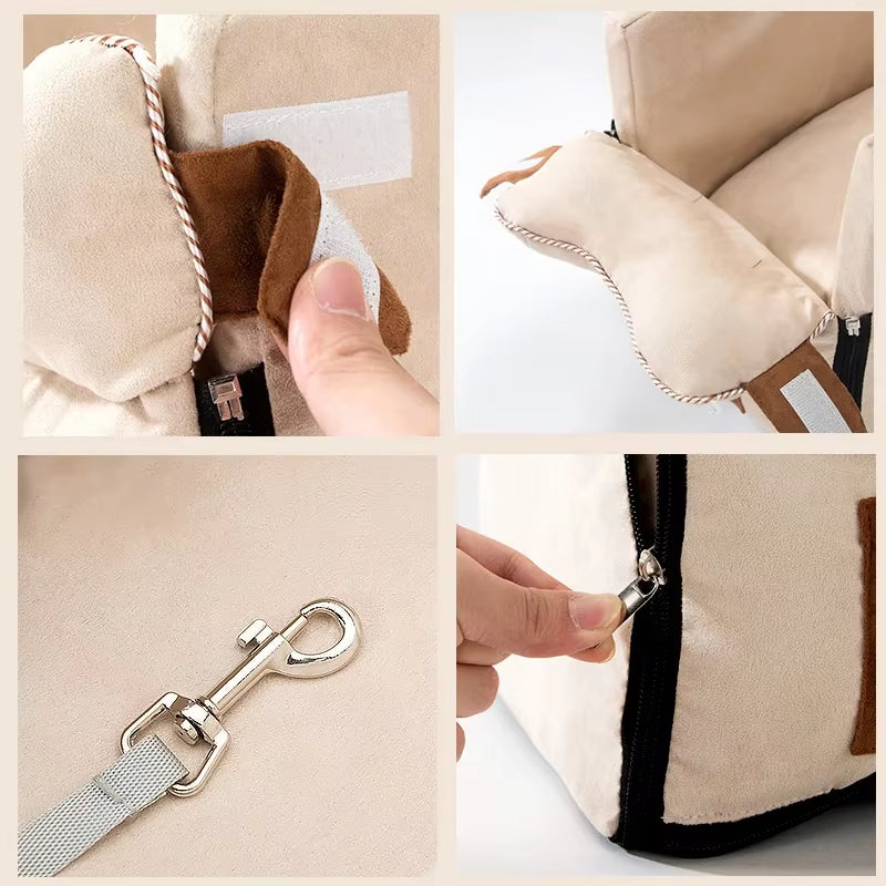 Portable Pet Car Seat – Safe Travel Carrier