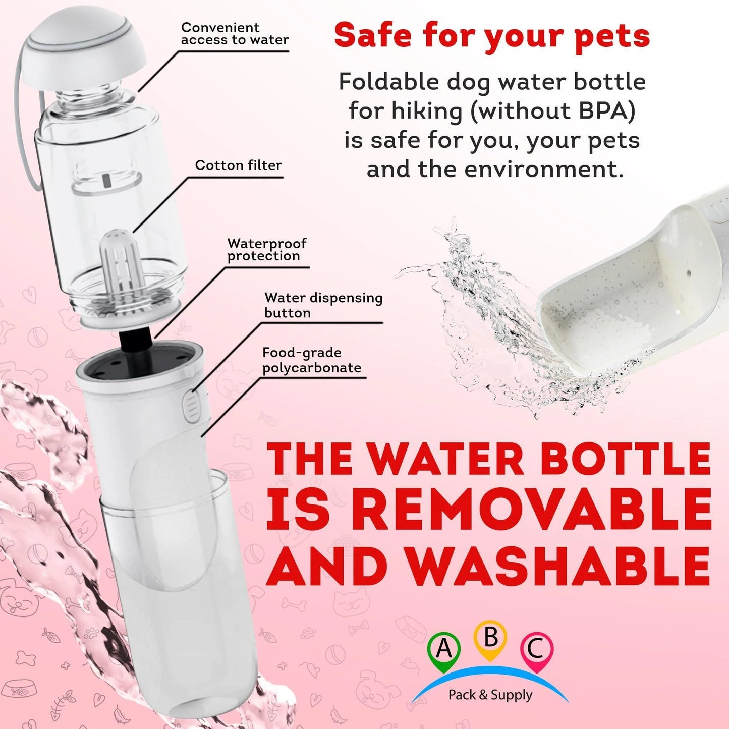 Dog Water Bottle Dispenser – On-the-Go