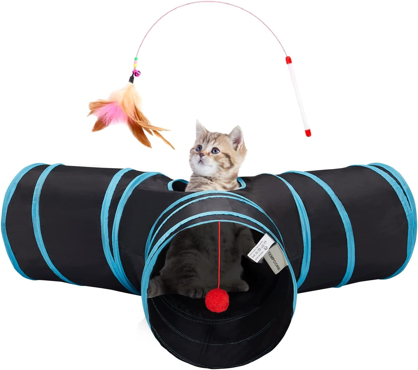 Cat Tunnel Toy – 3-Way Peek & Play