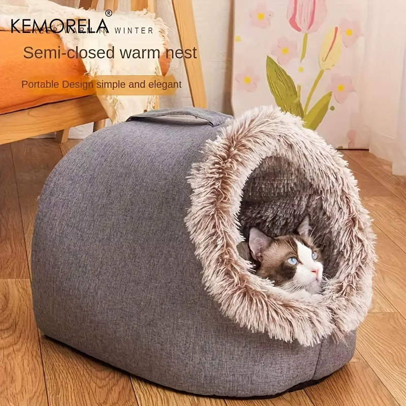 Comfy Portable Cat Bed – Soft & Warm