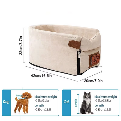 Portable Pet Car Seat – Safe Travel Carrier