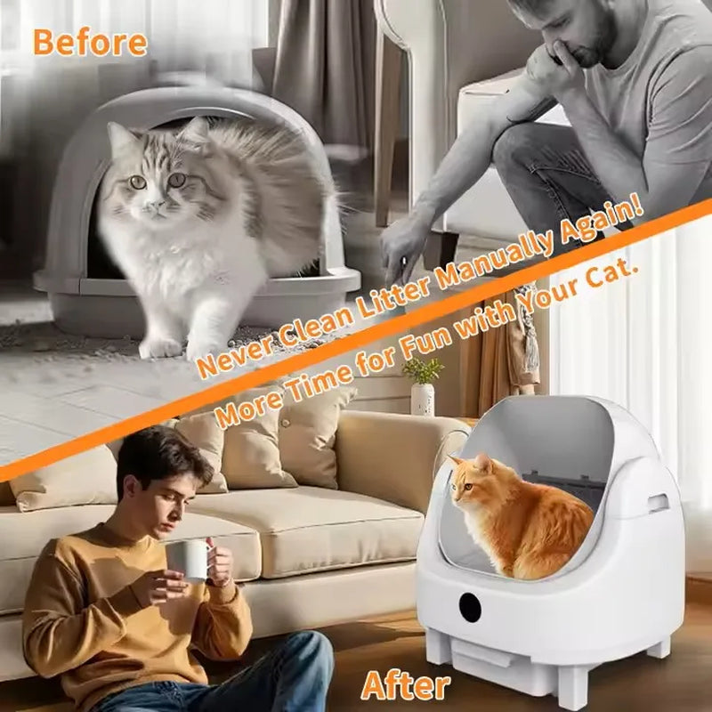 Smart Cat Litter Box – App Control & Clean