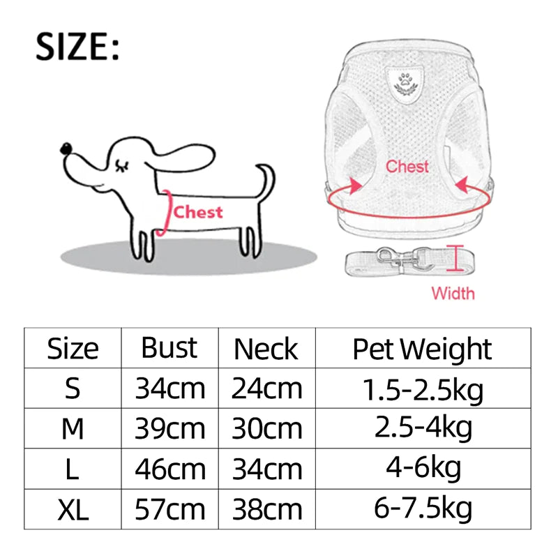 Comfort Pet Harness Vest – Reflective Fit