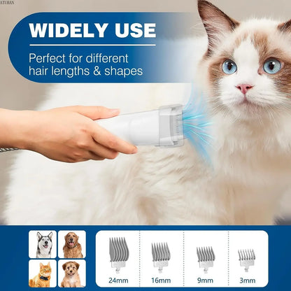 All-in-1 Pet Grooming Vacuum – No Mess