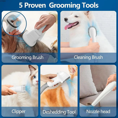 All-in-1 Pet Grooming Vacuum – No Mess
