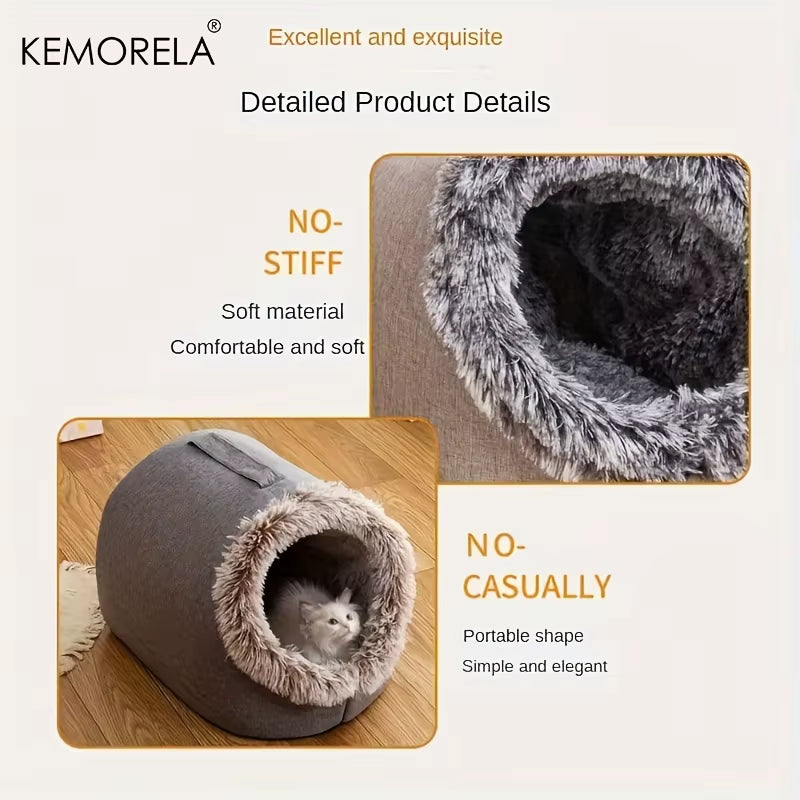 Comfy Portable Cat Bed – Soft & Warm