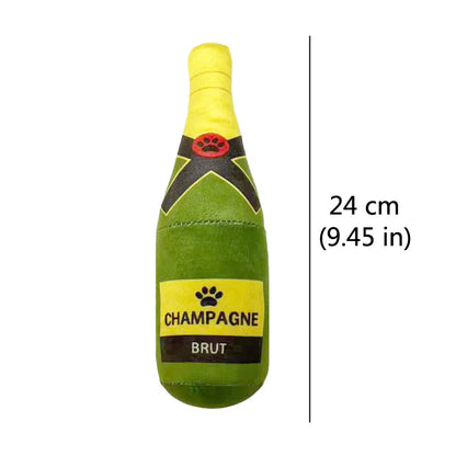 Funny Dog Toy Plush Beer Bottle Squeaky
