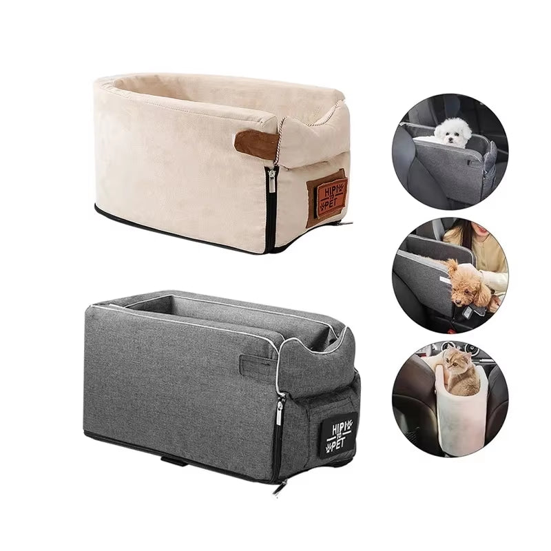 Portable Pet Car Seat – Safe Travel Carrier