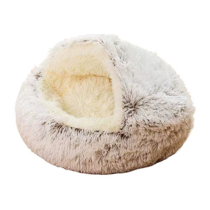 Cozy Enclosed Cat Bed – Soft & Secure