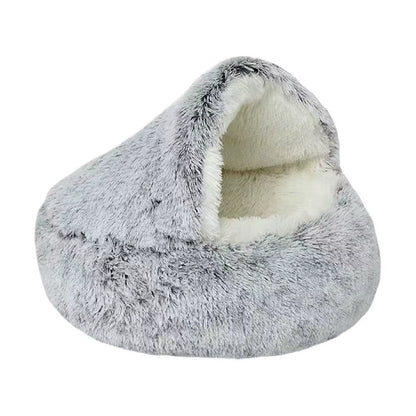 Cozy Enclosed Cat Bed – Soft & Secure
